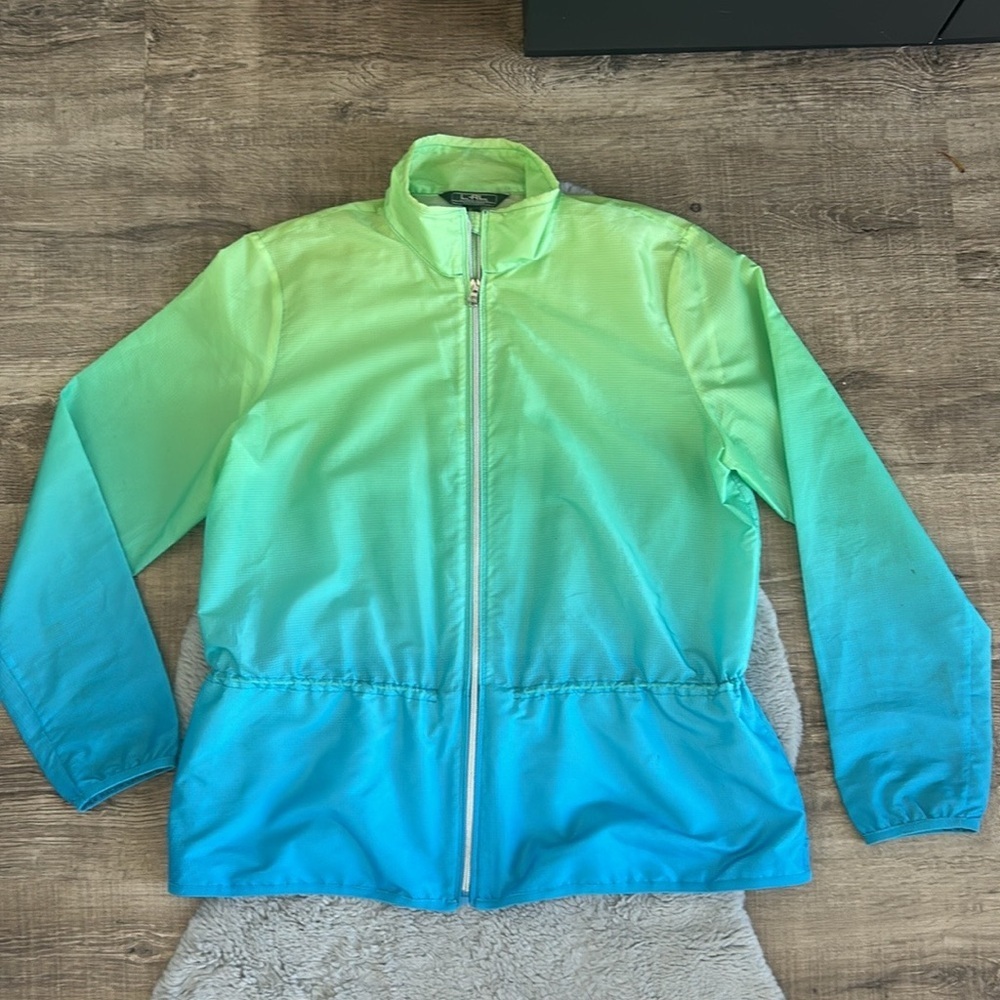 Ralph Lauren Green and Blue Ombre Jacket XL